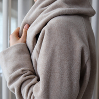 MOUNT EVEREST / FLEECE BATHROBE - COLOUR / Beige