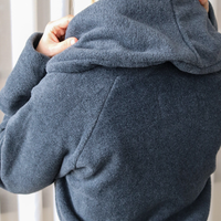 MOUNT EVEREST / FLEECE BATHROBE - COLOUR / Grey